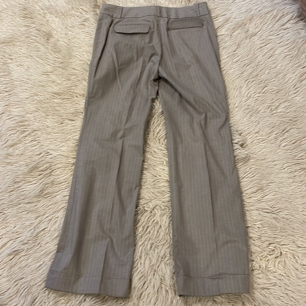 Banana Republic The Martin Fit stretch pin stripe cuffed dress slacks - Picture 4 of 7